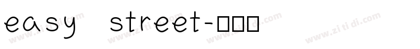 easy street字体转换
